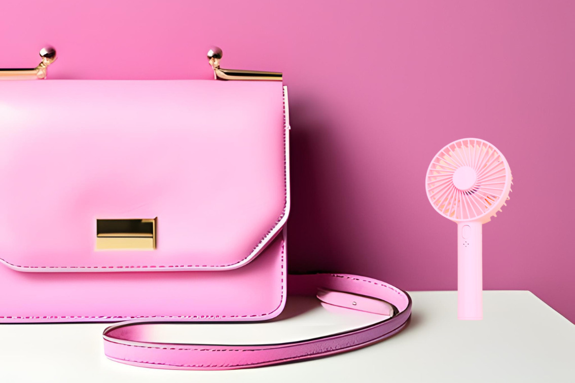 Small Pink Battery Fans for Your Purse