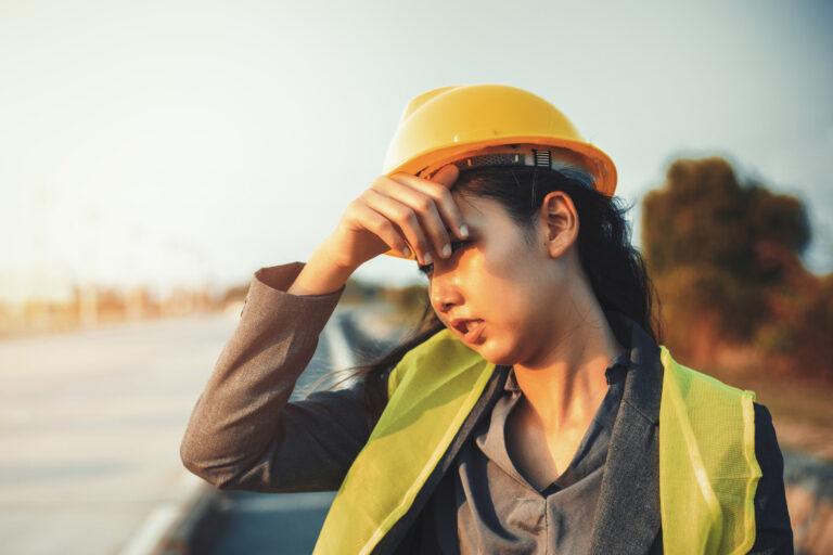 female construction worker